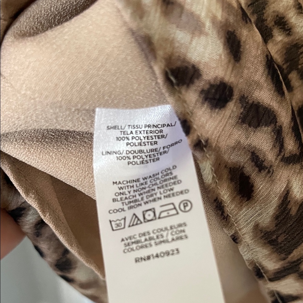 LOFT Animal Print Ruffle Dress - Picture 5 of 8